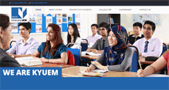 Desktop Screenshot of kyuem.edu.my